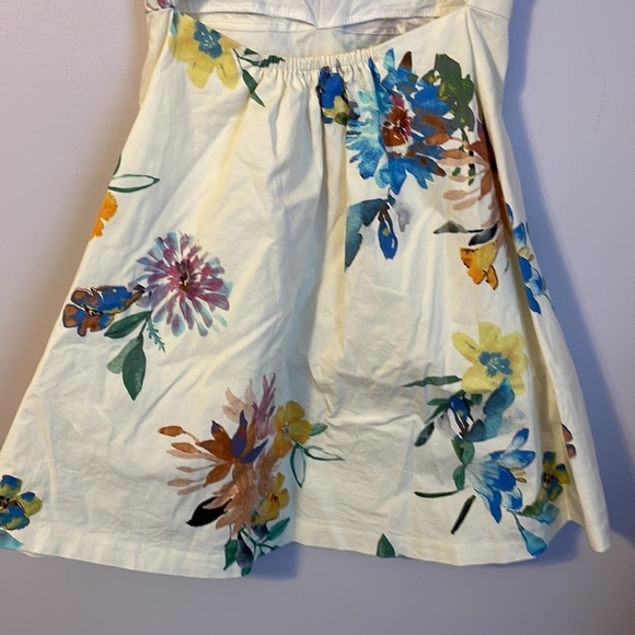 Zara Girls Soft Collection Floral Cut Out Back Fit and Flare Dress size 10 - Picture 9 of 16